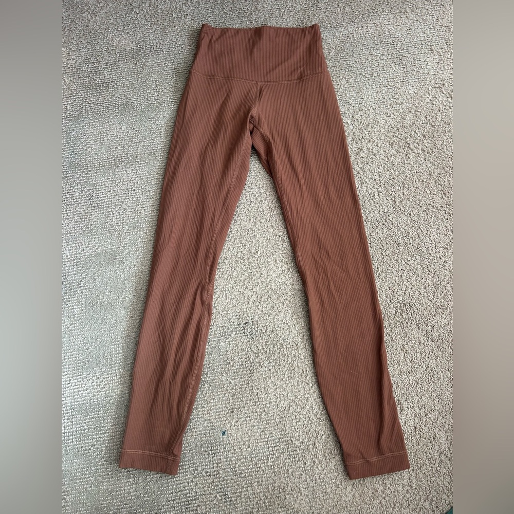 Lululemon Brown Ribbed Leggings